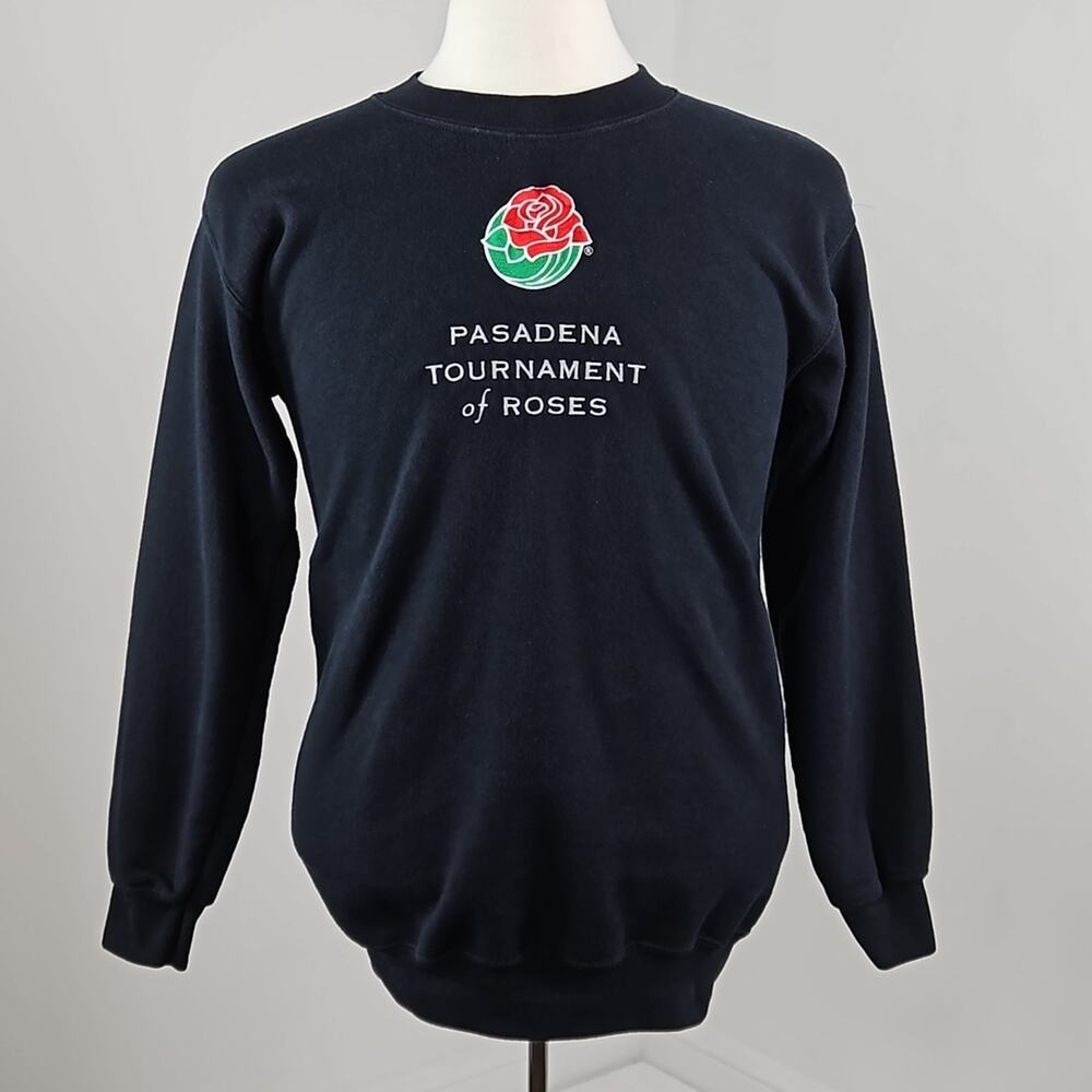 eXO Sports x‎ Rose Bowl Vintage Embroidered Black Sweatshirt | Men's Small